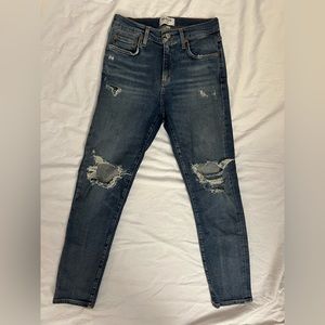 Agolde distressed skinny jeans